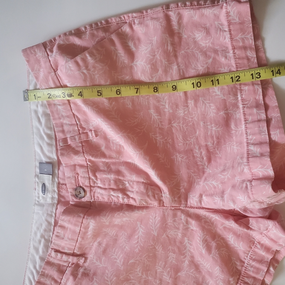 Old Navy Pink Cotton Shorts | Floral Print | Summer Essential - Picture 6 of 9